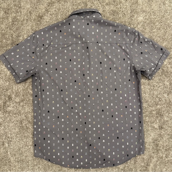 RSVLTS x Star Wars Gray “Little Troopers” Casual Button Down Shirt - Picture 5 of 6